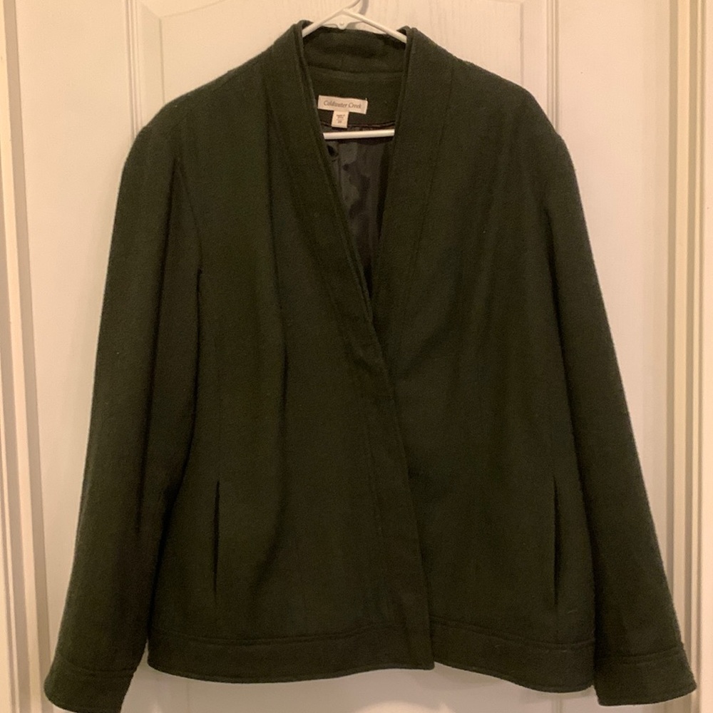 Dark green wool jacket